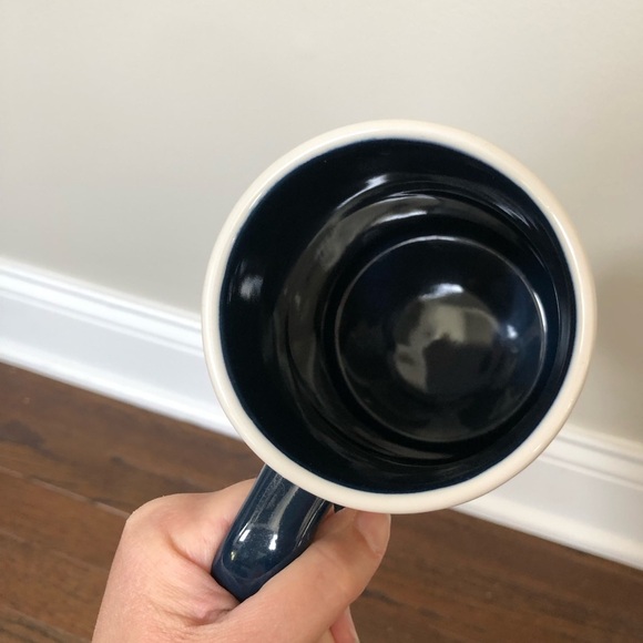 Rae Dunn Father’s Day “Dad’s Beer” Navy Blue/White Large Beer Mug - NWOT! - Picture 3 of 9